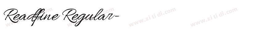 Readfine Regular字体转换 Readfine Regular字体转换